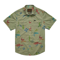 HOWLER H BAR SNAP SHIRT VISION - OLIVE